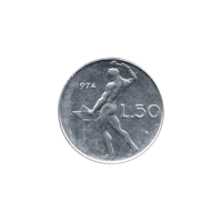 Preview 50 Lire, 1974 reverse