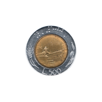 Preview 500 Lire, 1991 reverse