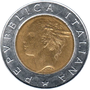 Preview 500 Lire, 1992 obverse