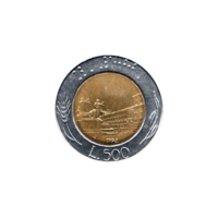 Preview 500 Lire, 1992 reverse