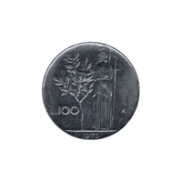 Preview 100 Lire, 1973 reverse