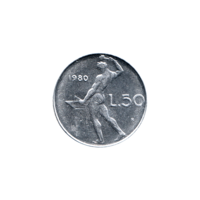 Preview 50 Lire, 1980 reverse