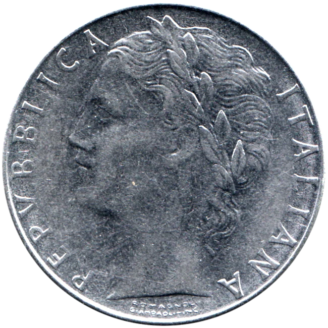 100 Lire, 1989 Obverse