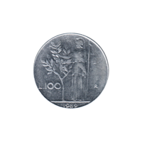 Preview 100 Lire, 1989 reverse