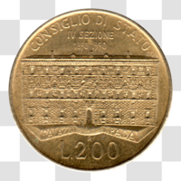 Preview 200 Lire, 1990 reverse
