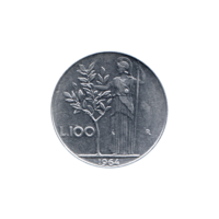 Preview 100 Lire, 1964 reverse