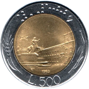 Preview 500 Lire, 1983 reverse