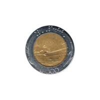 Preview 500 Lire, 1987 reverse