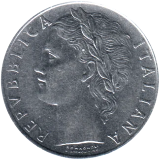 Preview 100 Lire, 1968 obverse