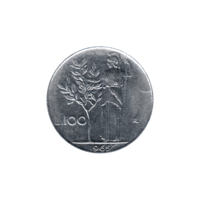 Preview 100 Lire, 1965 reverse