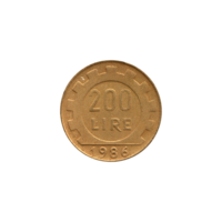 Preview 200 Lire, 1986 reverse