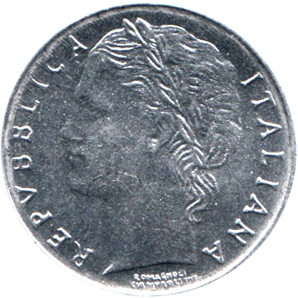 100 Lire, 1992 Obverse