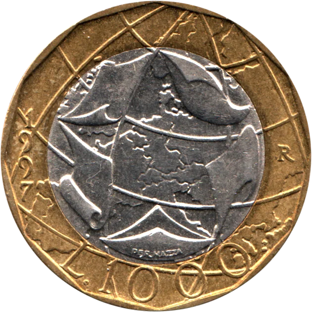 1000 Lire, 1997 Reverse