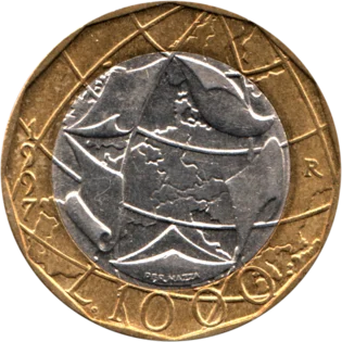 Preview 1000 Lire, 1997 reverse