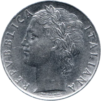 Preview 100 Lire, 1957 obverse