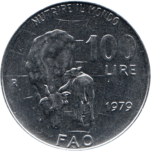 100 Lire, 1979 Reverse