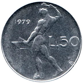 Preview 50 Lire, 1979 reverse