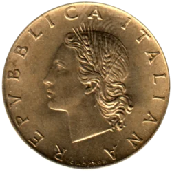 Preview 20 Lire, 1990 obverse
