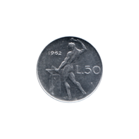 Preview 50 Lire, 1962 reverse
