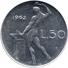 Preview 50 Lire, 1962 reverse