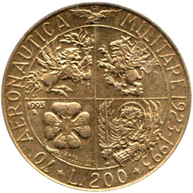 Preview 200 Lire, 1993 reverse