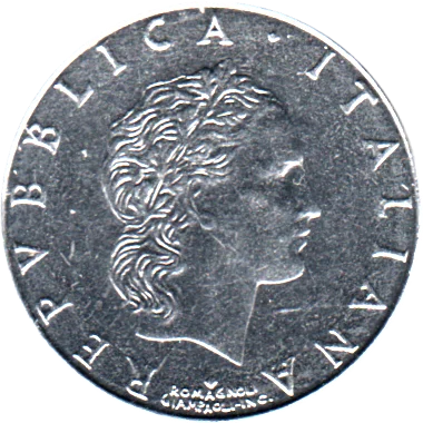 Preview 50 Lire, 1992 obverse
