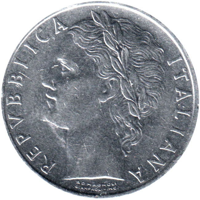 100 Lire, 1966 Obverse
