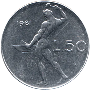 Preview 50 Lire, 1981 reverse