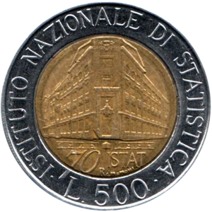 Preview 500 Lire, 1996 reverse