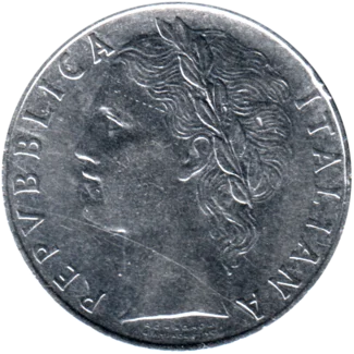 Preview 100 Lire, 1970 obverse