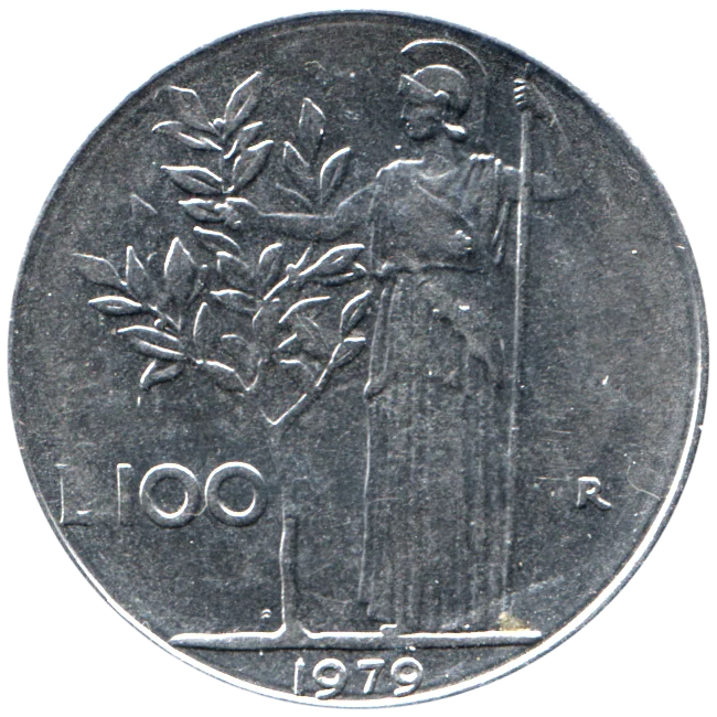 100 Lire, 1979 Reverse