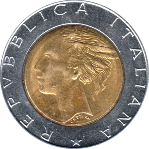 Preview 500 Lire, 1990 obverse