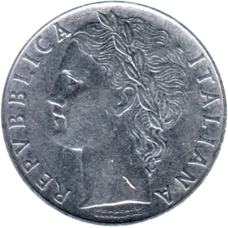 Preview 100 Lire, 1956 obverse