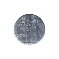Preview 100 Lire, 1956 reverse