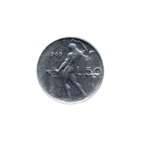Preview 50 Lire, 1968 reverse