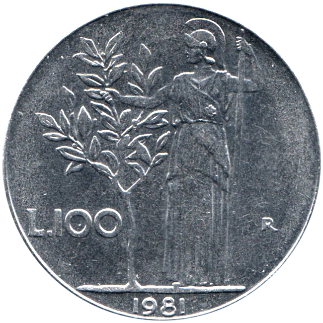 100 Lire, 1981 Reverse