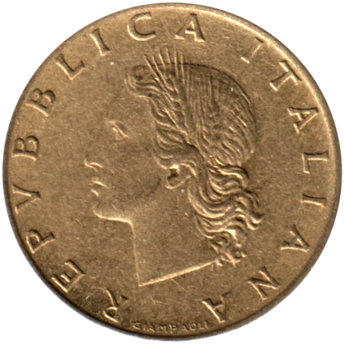 20 Lire, 1972 Obverse