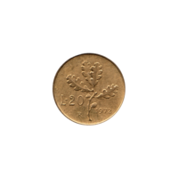 Preview 20 Lire, 1972 reverse