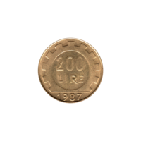 Preview 200 Lire, 1987 reverse