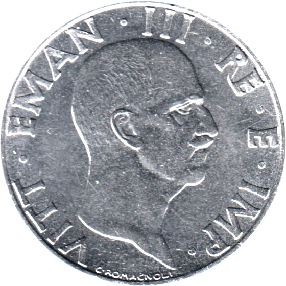 50 centesimi, 1941 Obverse