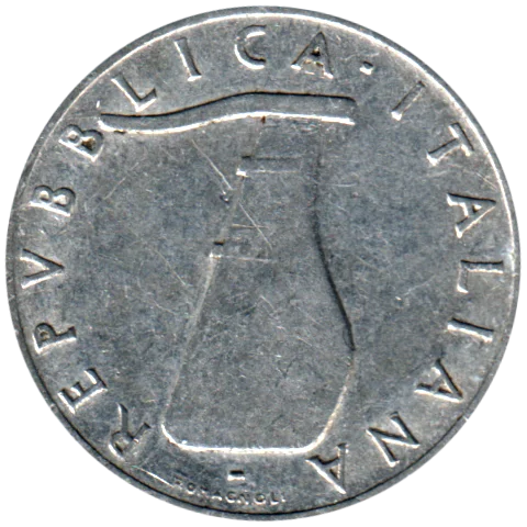 5 Lire, 1953 Obverse