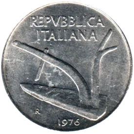 Preview 10 Lire, 1976 obverse
