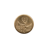 Preview 20 Lire, 1969 reverse