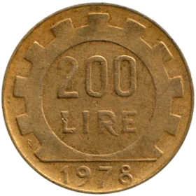 Preview 200 Lire, 1978 reverse