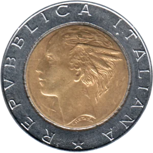 Preview 500 Lire, 1989 obverse
