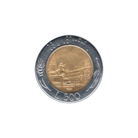 Preview 500 Lire, 1989 reverse