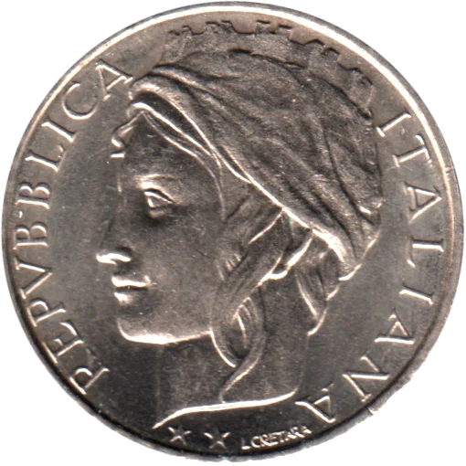 100 Lire, 1995 Obverse
