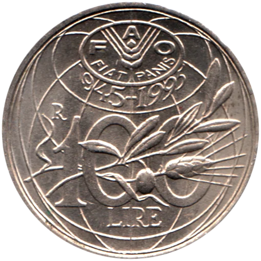 100 Lire, 1995 Reverse