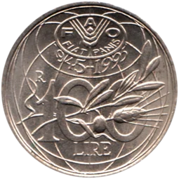 Preview 100 Lire, 1995 reverse