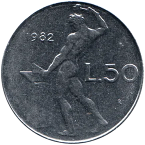 Preview 50 Lire, 1982 reverse